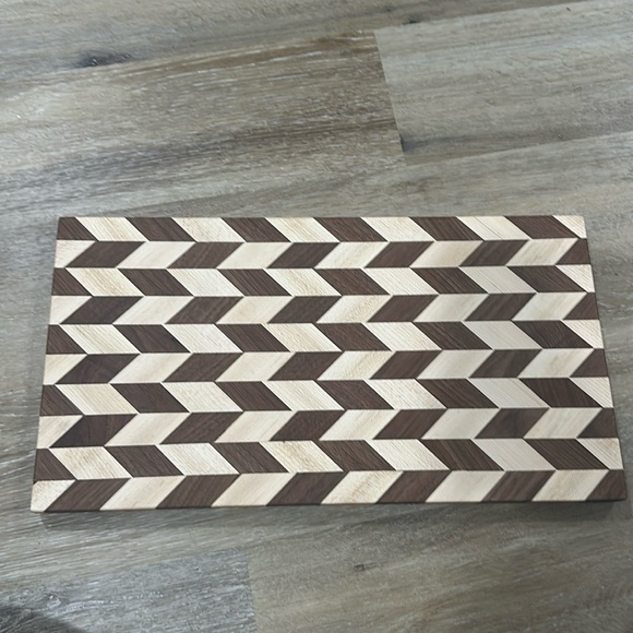 custom made maple and walnut cutting board / decorative tray